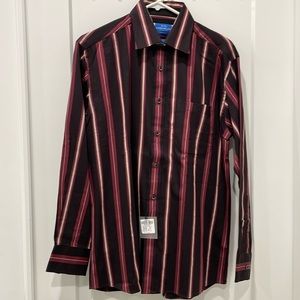 John Miller cotton full sleeve striped shirt size 39/15 1/4 NWT